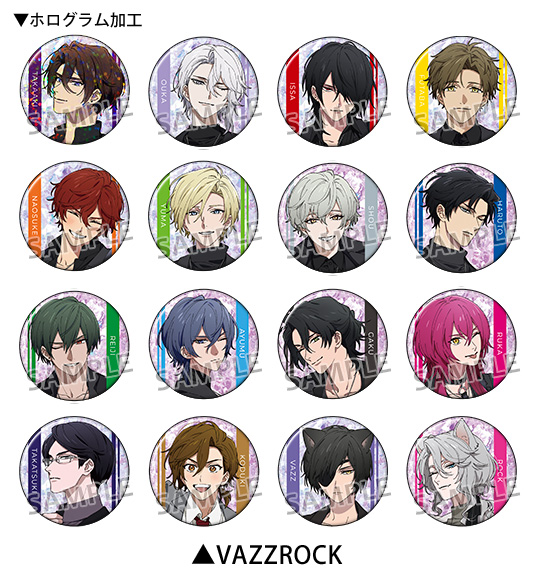 ALIVE&SQ 10周年記念ツキプロフェアinアニメイトキャラバッジコレクションVAZZROCK