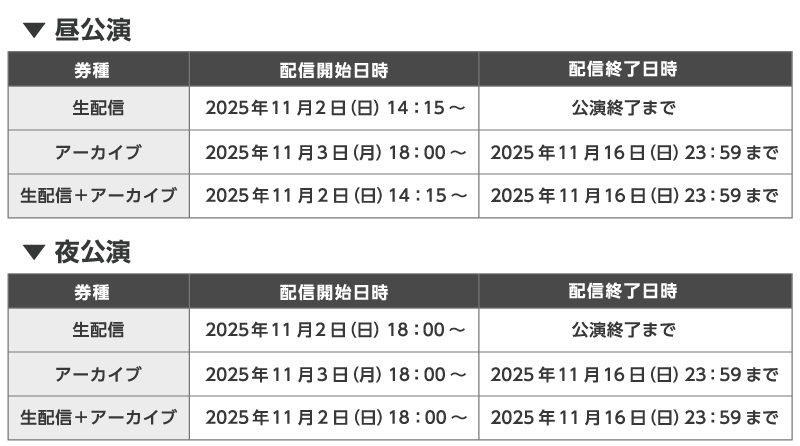 TALK LOUNGE SQ配信視聴可能時間
